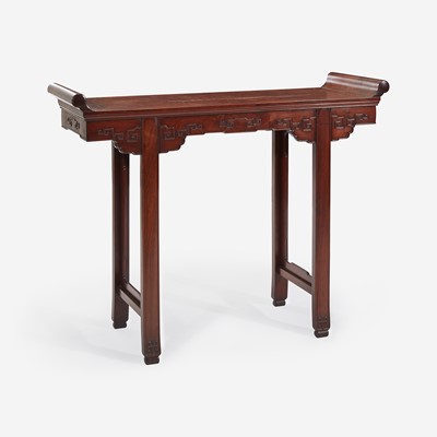 Lot 95 - A Chinese hardwood altar table 硬木画案