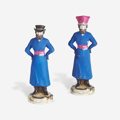 Lot 137 - Two Russian Porcelain Figures of Coachmen