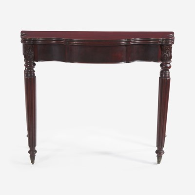 Lot 187 - A Federal carved mahogany card table