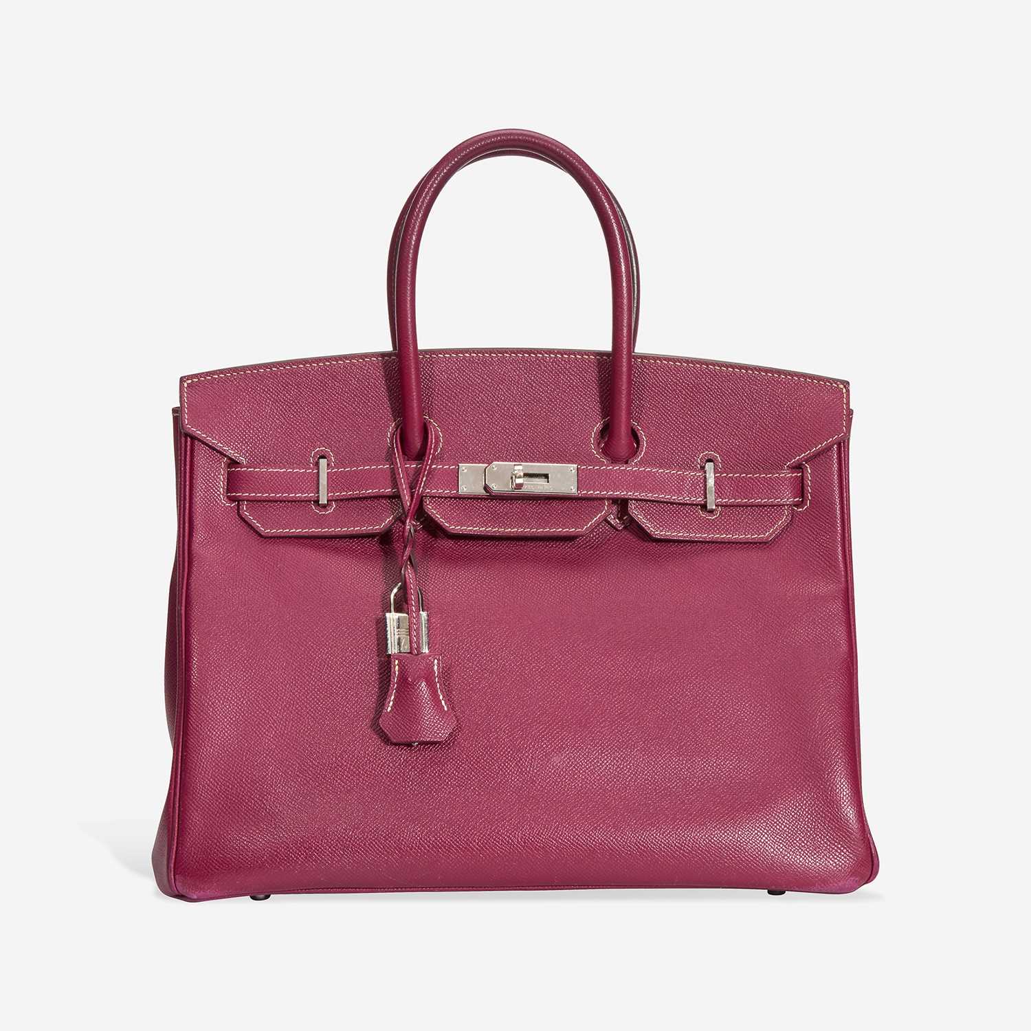 Lot 73 - A tosca and rose tyrien epsom leather palladium hardware Birkin bag 35, Hermès
