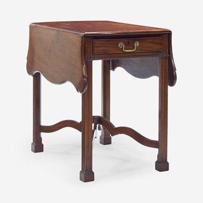 Lot 98 - A Chippendale carved mahogany pembroke table