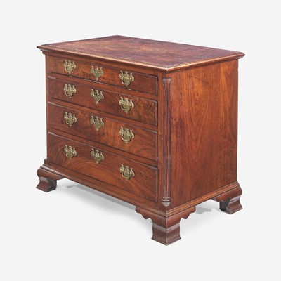 Lot 82 - A Chippendale carved walnut chest of drawers