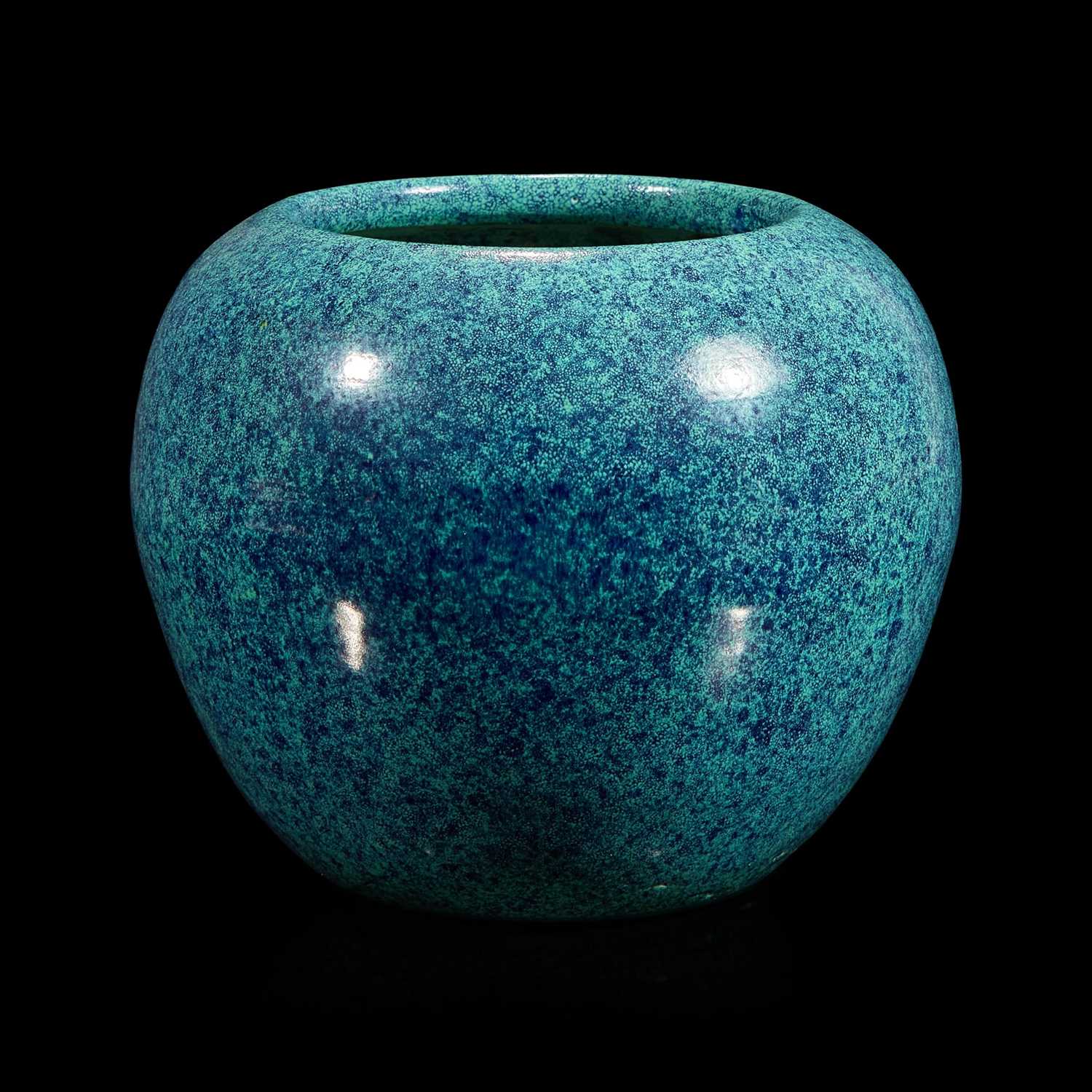 Lot 73 - A Chinese "Robins-Egg"-glazed porcelain globular vase