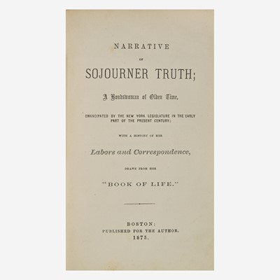 Lot 7 - [African-Americana] [Truth, Sojourner]