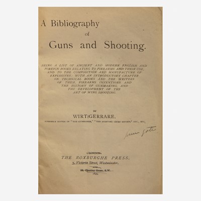 Lot 147 - [Sporting] [Shooting] [Greener, William Oliver] Gerrare, Wirt