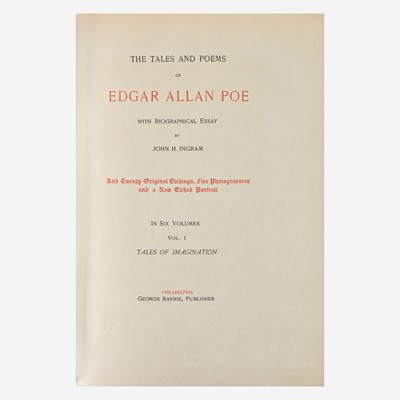 Lot 90 - [Fine Bindings] Poe, Edgar Allan