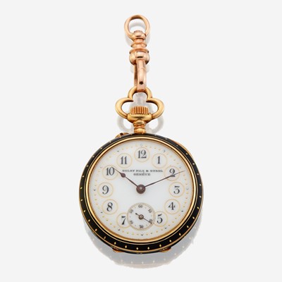 Lot 126 - A lady's openface gold pocket watch, Golay Fils & Stahl