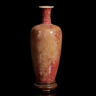 Lot 47 - A Chinese “peach bloom”-glazed porcelain vase, Laifuzun