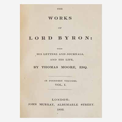 Lot 88 - [Fine Bindings] [Morrell] Byron, Lord