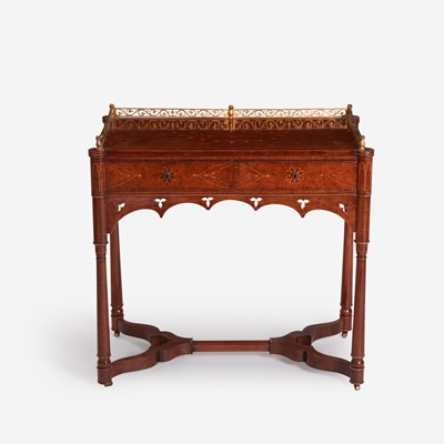 Lot 146 - A Charles X Ormolu-Mounted Mahogany and Satinwood Marquetry Occasional Table