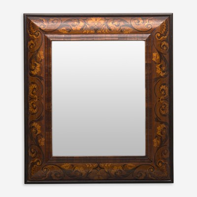 Lot 32 - A William & Mary Walnut and Fruitwood Marquetry Mirror