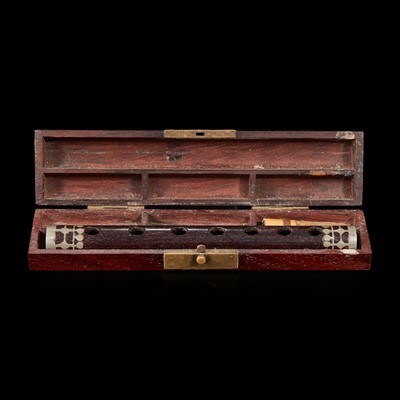 Lot 106 - Four assorted Chinese and Japanese wood, lacquer and bamboo boxes and cases