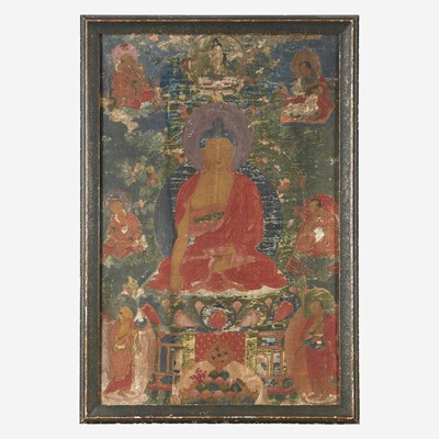 Lot 193 - A Tibetan Thangka