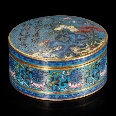 Lot 145 - Two Chinese cloisonne boxes
