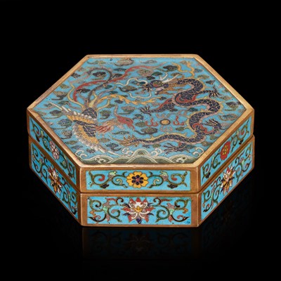 Lot 145 - Two Chinese cloisonne boxes