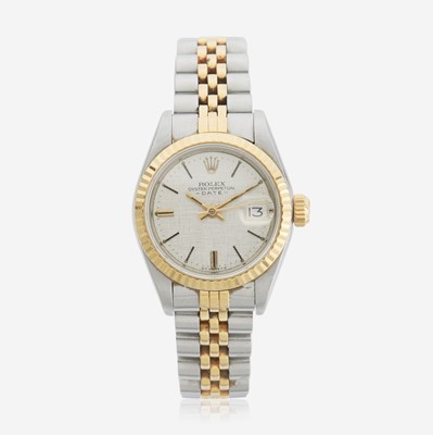 Lot 159 - A lady's two-tone automatic watch,  Rolex