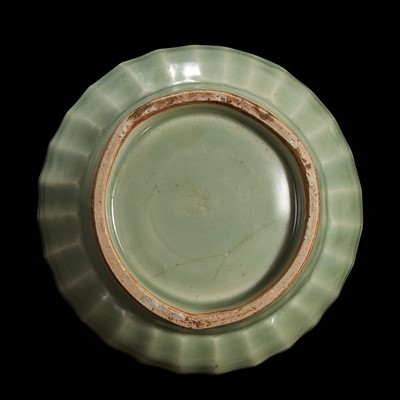 Lot 2 - A Longquan celadon deep "Lotus" bowl