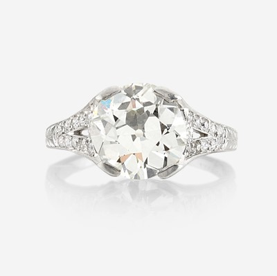 Lot 28 - A diamond solitaire, Tiffany & Co.
