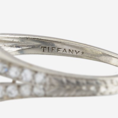 Lot 28 - A diamond solitaire, Tiffany & Co.