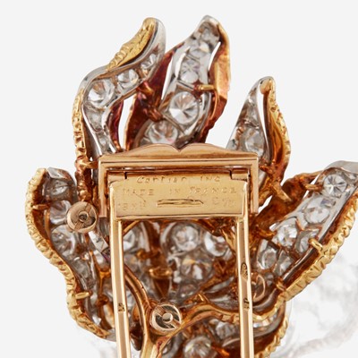 Lot 12 - A diamond, gold, and platinum brooch, Cartier