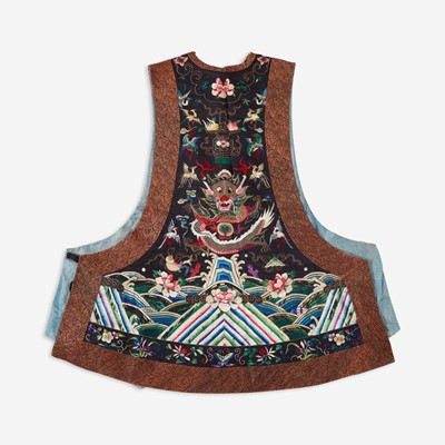 Lot 188 - A Chinese silk embroidered lady's vest