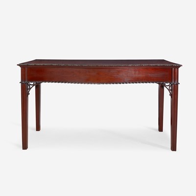 Lot 81 - The Pemberton-Morris-Lloyd Chippendale carved and figured mahogany sideboard table