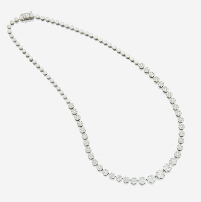 Lot 151 - A diamond and white gold necklace, Simon G