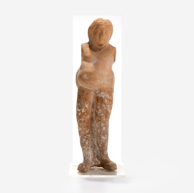 Lot 7 - An Ancient Greek Terracotta Figurine of a Comic Actor