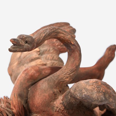 Lot 38 - A French Terracotta Group of Leda and the Swan