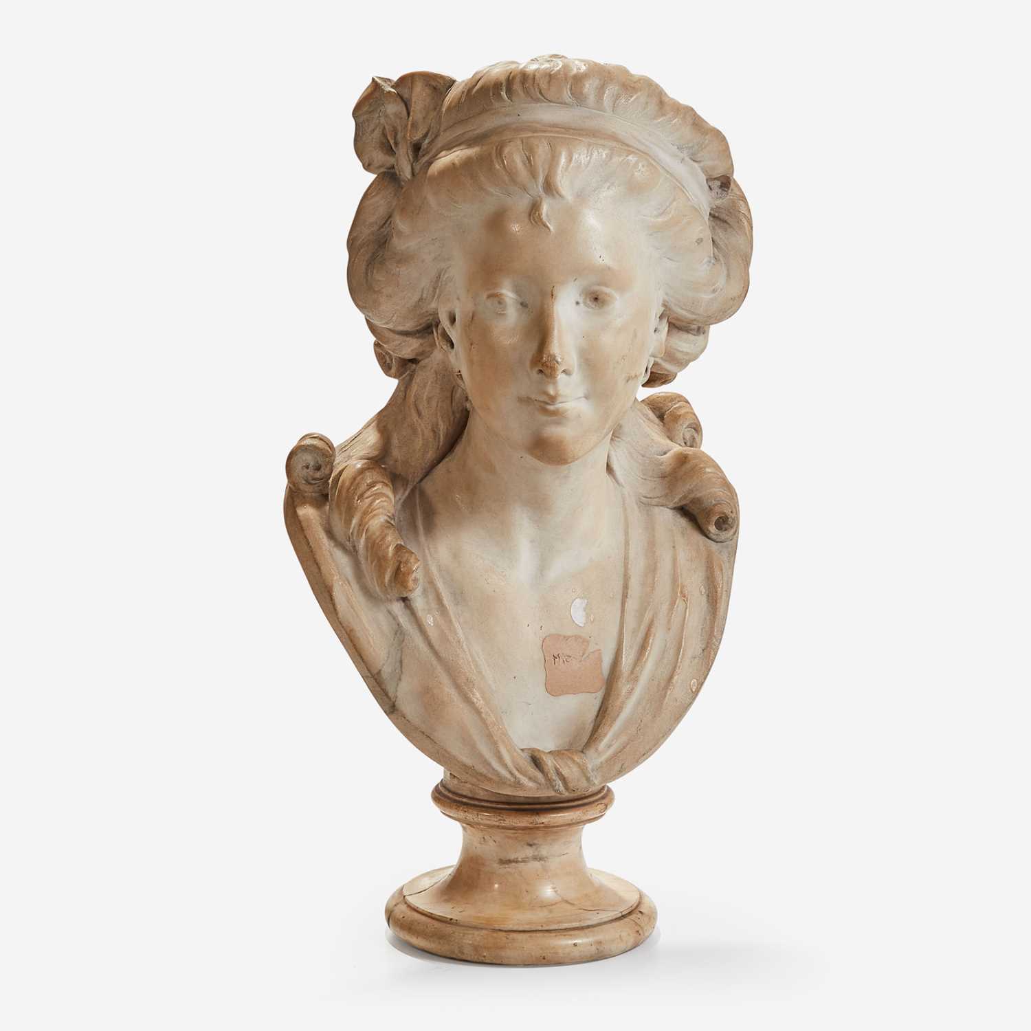 Lot 46 - A Carved Marble Bust of Marie Antoinette