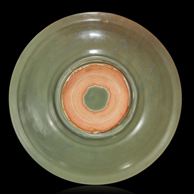 Lot 11 - A Chinese Longquan celadon tripod censer