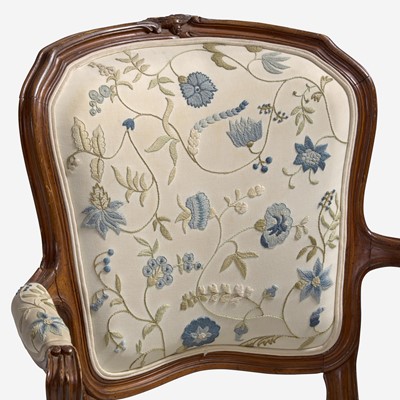 Lot 15 - With Embroidered Upholstery by Erica Wilson (American, 1928-2011)