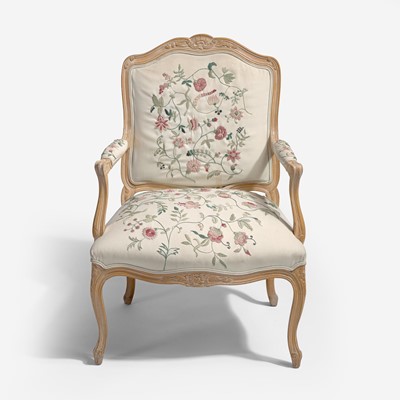 Lot 14 - With Embroidered Upholstery by Erica Wilson (American, 1928-2011)