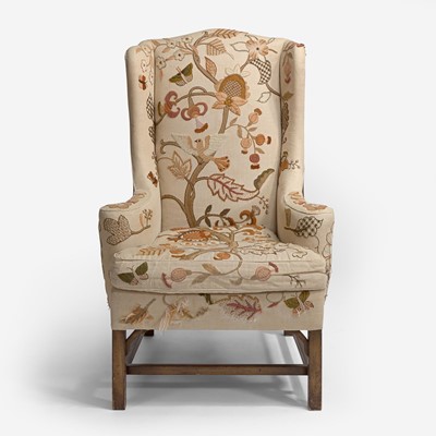 Lot 16 - With Embroidered Upholstery by Erica Wilson (American, 1928-2011)