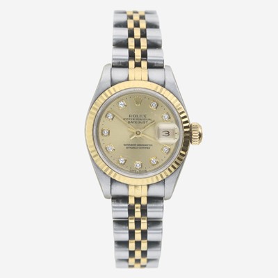 Lot 128 - A lady's two-tone automatic watch, Rolex