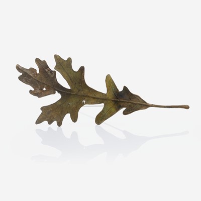 Lot 378 - A Leaf Brooch by Iversen
