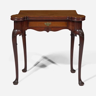 Lot 23 - An Irish George II carved mahogany games table