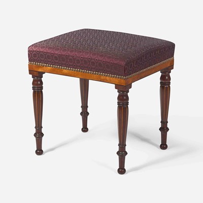 Lot 29 - A Regency inlaid mahogany stool