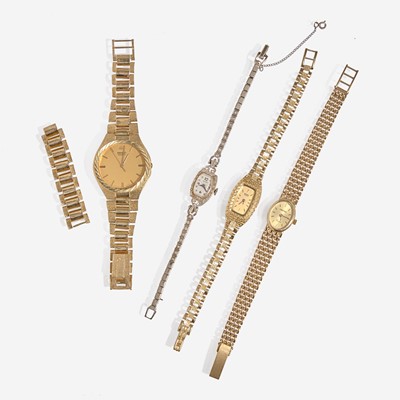 Lot 360 - A Collection of Gold Watches