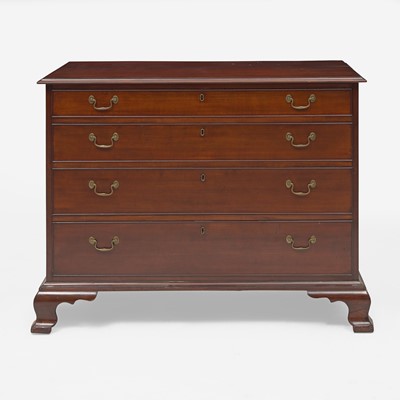 Lot 63 - A Chippendale carved cherry chest of drawers