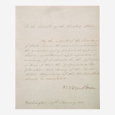 Lot 121 - [Presidential] Van Buren, Martin, and John Tyler, and James K. Polk