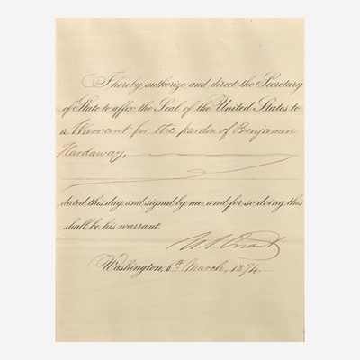 Lot 127 - [Presidential] Grant, Ulysses S.