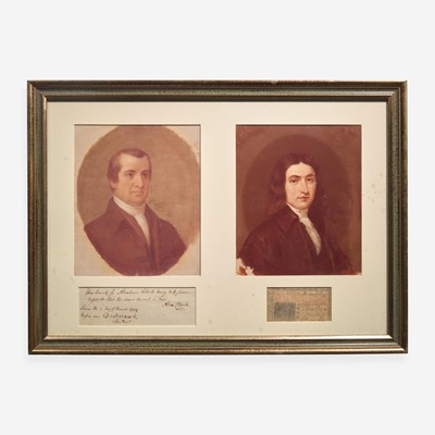 Lot 16 - [Americana] [Declaration of Independence] Clark, Abraham, and John Hart