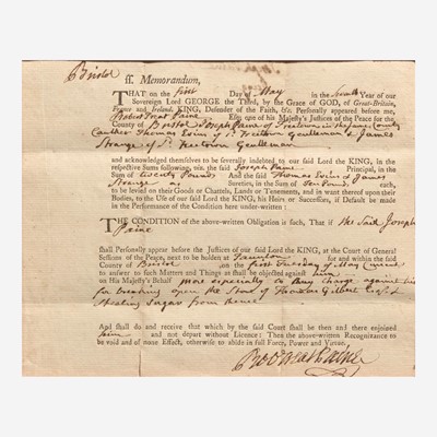 Lot 19 - [Americana] [Declaration of Independence] Paine, Robert Treat, and Thomas Heyward