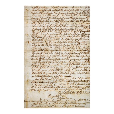 Lot 20 - [Americana] [Declaration of Independence] Stockton, Richard