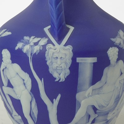 Lot 78 - A Wedgwood Blue Dip Jasperware Portland Vase