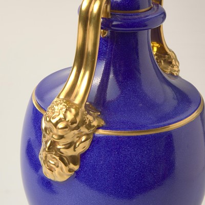 Lot 135 - A Wedgwood  Faux Lapis Lazuli Covered Vase