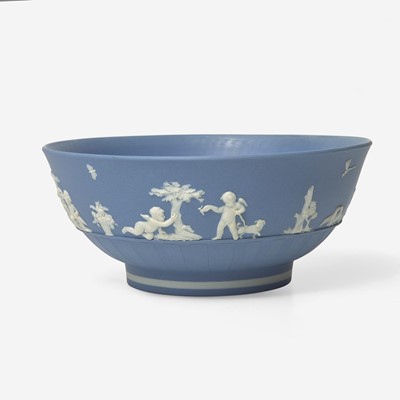 Lot 63 - A Wedgwood Solid Blue Jasperware Bowl