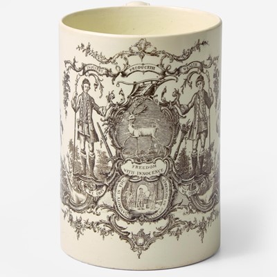 Lot 8 - A Wedgwood Transfer-Printed Queensware Mug