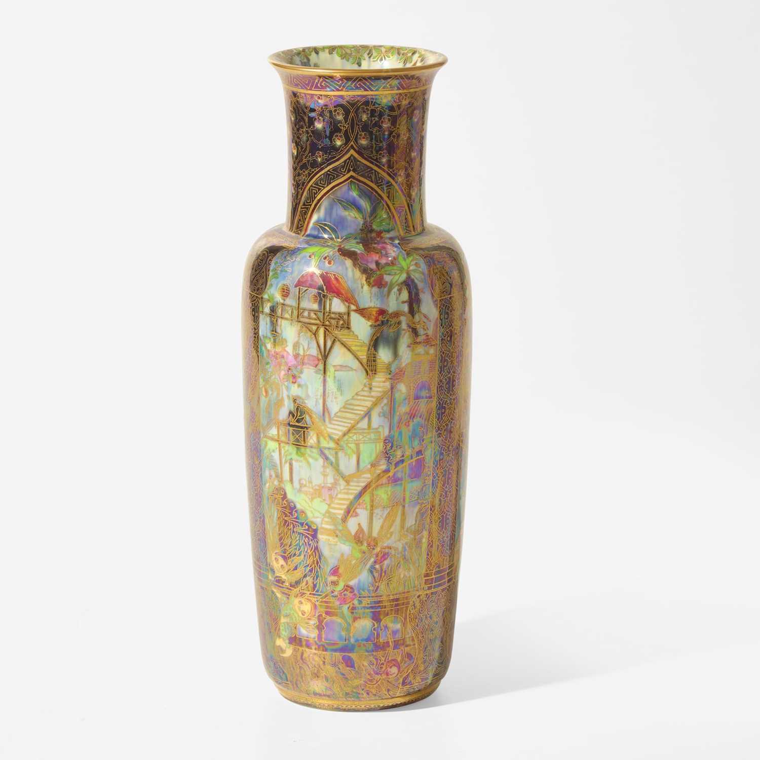 Lot 184 - A Tall Wedgwood Fairyland Lustre Vase